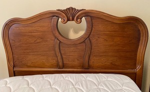 lot 326 image: Vintage Wooden Twin Bed Frame