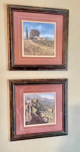lot 187 image: Pair of Signed Framed Prints