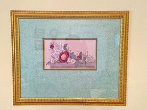 lot 175 image: Pair of Vintage Framed Laura Ashley Wall Decor pieces