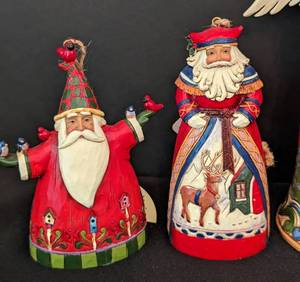 lot 128 image: Jim Shore Angel Figurine and Christmas Ornaments
