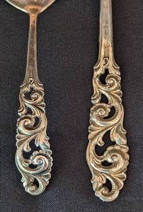 lot 151 image: Four Assorted Brodrene Mylius 830 Sterling Silver Spoons