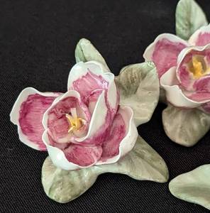 lot 154 image: Dresden Porcelain Flowers