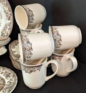 lot 168 image: Assorted Spode and Johnson Bros Fall Themed Dishes
