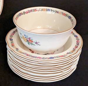 lot 348 image: Johnson Bros Pareek Floral Dishes