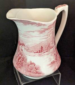 lot 368 image: Assorted Vintage Cranberry Plates