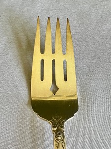lot 7B image: Towle Old Master Sterling Silver Meat Fork