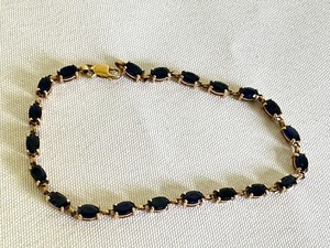 lot 40A image: 10k and Sapphire Bracelet