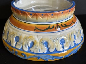 lot 99A image: Fitz and Floyd Classics Ricamo Hurricane Candle Holder
