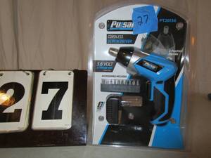 lot 27 image: Pulsar Cordless Screw Driver