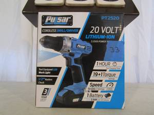 lot 33 image: Pulsar Cordless Drill-Driver