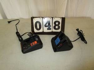 lot 48 image: Black & Decker Chargers