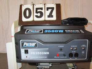 lot 57 image: Pulsar 3500 Watt Generator