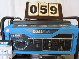 lot 59 image: Pulsar 5250 Watt Dual Fuel Generator