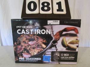 lot 81 image: Pit Boss Cast Iron 12 Deep Skillet