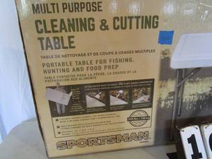 lot 100 image: Sportsman Multi-Purpose Cleaning & Cutting Table