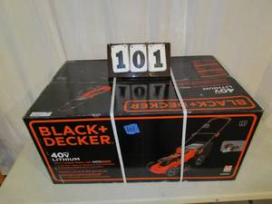 lot 101 image: Black & Decker 20 Cordless Mower