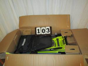 lot 103 image: Ryobi 20 Cordless Lawn Mower