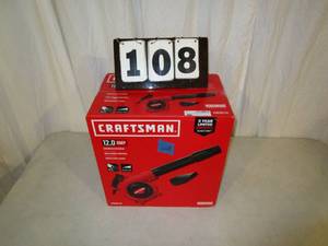 lot 108 image: Craftsman Hand Held Blower