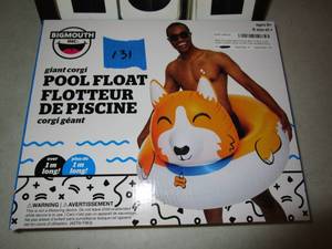 lot 131 image: Big Mouth Giant Corgi Pool Float