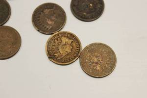 lot 39 image: Bag Of Indian Head Pennies