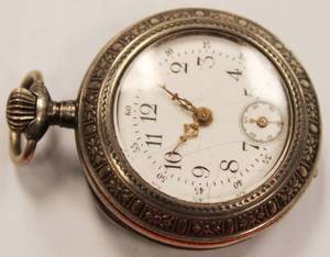 lot 24 image: K&L Vintage Silver Pocket Watch
