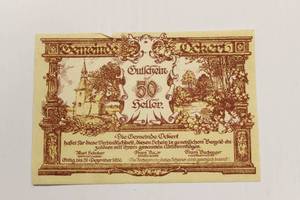 lot 34 image: 1920 Germany 50 Heller Vintage Uncirculated Currency
