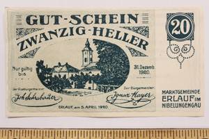 lot 58 image: 1920 Germany 20 Heller Vintage Collectable Currency