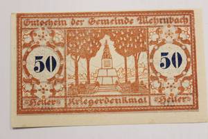 lot 55 image: 1920 Germany 50 Heller Uncirculated Vintage Currency