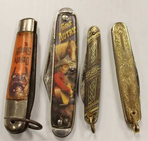 lot 64 image: Vintage Pocket Folding Knives Lot Of 4 Knives