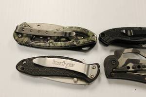 lot 65 image: Pocket Knives Lot, Folding Pocket Knives Lot Of 4 Knives