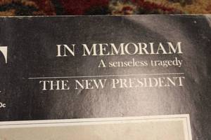 lot 92 image: 1963 The Post Magazine In Memory Of JFK Great Condition