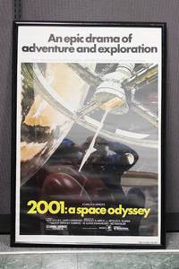 lot 98 image: A Space Odyssey 1980 Framed Movie Poster Measures 41 X 28