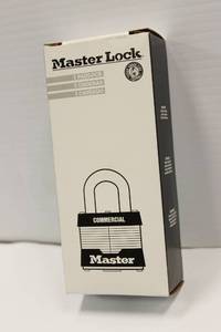 lot 41 image: Master Lock Commercial Pad Lock Lot Of 2 New In Box