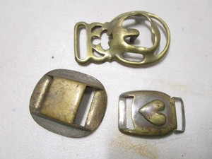 Antique Brass Harness Buckles