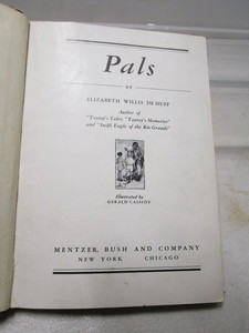 Pals by EW DeHuff Book 1936