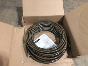 lot 3 image: Simpson Monster Hose 38 in. x 150 ft. ReplacementExtension Hose with QC Connections for 4500 PSI Cold Water Pressure Washers customer return review pictures