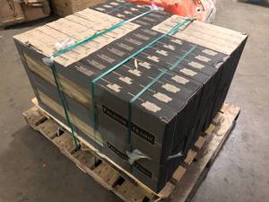 lot 15 image: Pallet of MSI Ansley Cafe 9.38 in. x 37.5 in. Matte Ceramic Wood Look Floor and Wall Tile (14.76 sq. ft.Case) (22 Boxes)Customer Returns See Pictures