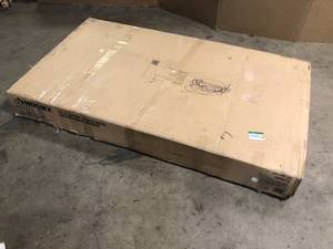 lot 24 image: Husky 62 in. Adjustable Height Work Table in White   Customer Returns See Pictures