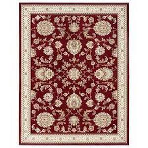 lot 32 image: Home Dynamix Bazaar Scarlet RedIvory 5 ft. x 7 ft. Medallion Area Rug  Customer Returns See Pictures