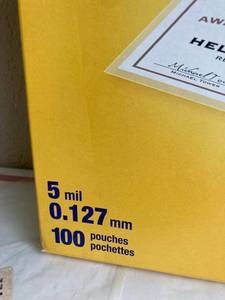 lot 112 image: Laminating Pouches