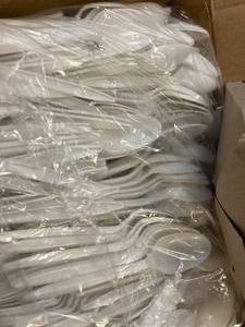 lot 90 image: Plastic Spoons and Straws