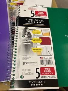 lot 96 image: Five-Star Notebooks