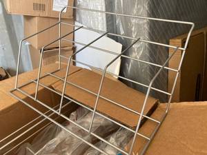 lot 125 image: Wire Book Racks