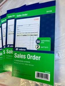 lot 84 image: Two-Part Sales Order Books