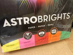 lot 15 image: Astrobrights Paper