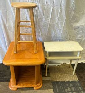 Wood Side Table Wood Stool Wood Stand