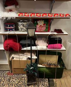 Vintage Items Christmas, Sheets, Hangers And More