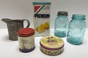 Group Of Vintage Misc. Advertising Items Including Ball Canning Jars