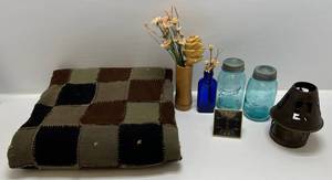 Group Of Misc. Vintage Items Including Ball Canning Jars