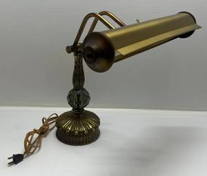 Vintage Ornate Brass Desk Lamp